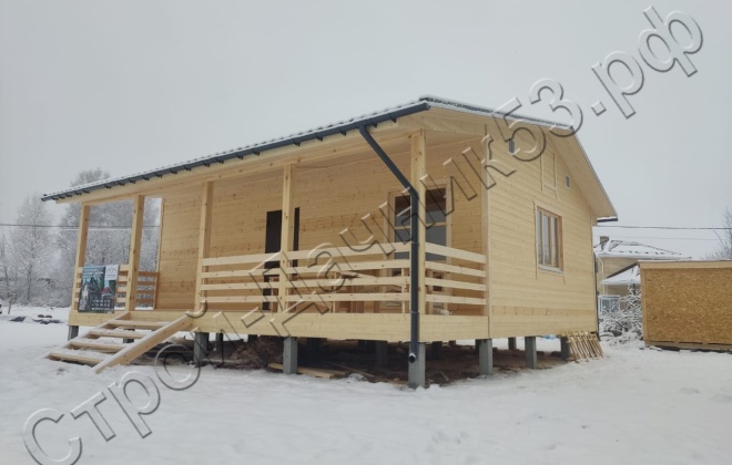 4 Каркасно-щитовой дом Д-34, 9х8м, 72 М², Ярославская область, Некрасовский район, село Диево-Городище. (8)